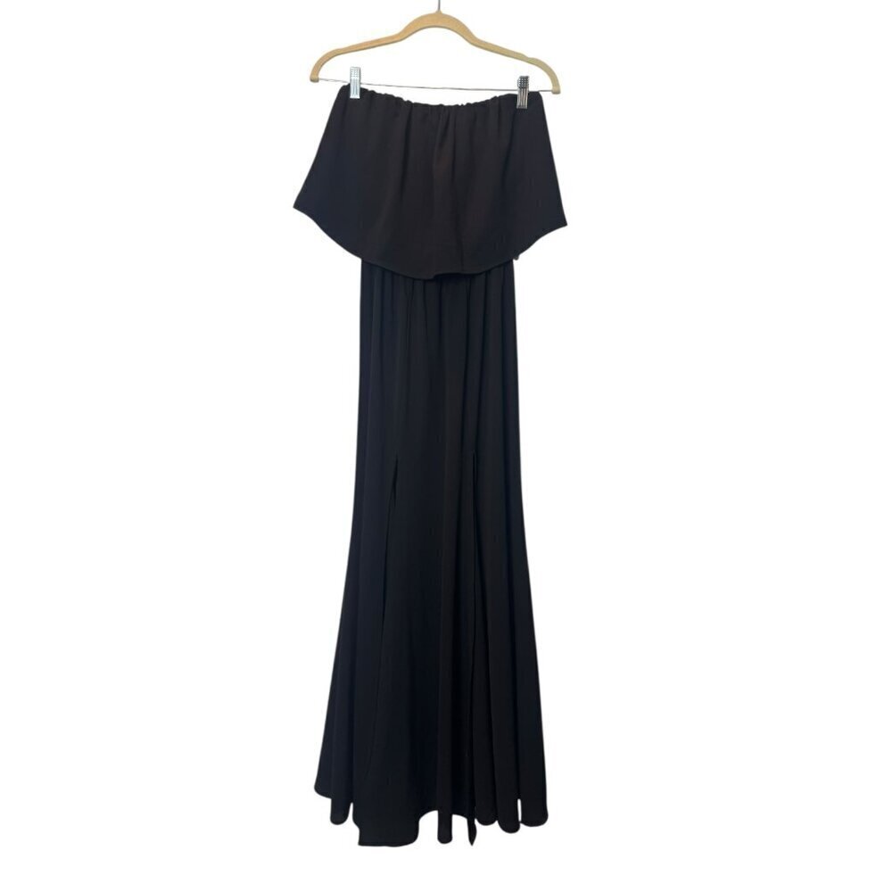 VICI Black Strapless Maxi Dress Size M | Tube Top Off-Shoulder Style